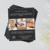 Minimal Schwarz/Weiß Foto hinzufügen Flyer