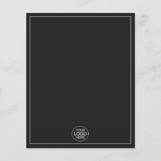 Minimal Schwarz/Weiß Foto hinzufügen Flyer (Hinten)