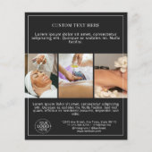 Minimal Schwarz/Weiß Foto hinzufügen Flyer (Vorne)