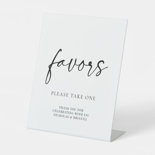 Minimal Schwarz-weiß Moderne klassische Gastgesche Sockelschild (Vorderseite)