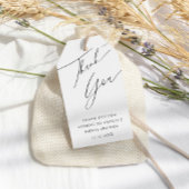 Minimal Schwarz & Weiß Vielen Dank Brautparty Geschenkanhänger