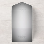 Minimal Schwarz & Weiß Weichheit Modernes Kein Abe All In One Einladung (Außenbereich)