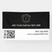 Minimal Schwarz-weiße Logo Social Media Event Viny Banner (Horizontal)