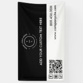 Minimal Schwarz-weiße Logo Social Media Event Viny Banner (Vertikal)