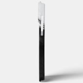 Minimal Schwarz-weißes Pferdportrait Reittiere Case-Mate iPhone Hülle (Rückseite / Links)