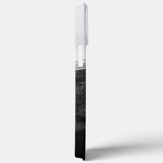 Minimal Schwarz-weißes Pferdportrait Reittiere Case-Mate iPhone Hülle (Rückseite / Rechts)