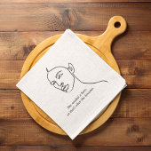 Minimal Schwarz wurde sie zu einem Helden-Inspirat Geschirrtuch