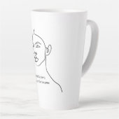 Minimal Schwarz wurde sie zu einem Helden-Inspirat Milchtasse (Rechte Ecke)