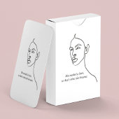 Minimal Schwarz wurde sie zu einem Helden-Inspirat Spielkarten