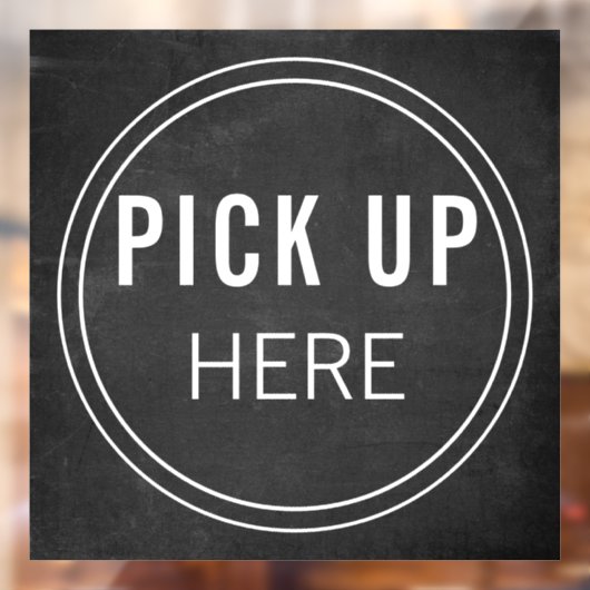 Minimal schwarze Halbpension PICK HIER Futter LKW Fensteraufkleber (Blatt 2)