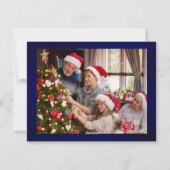 Minimal Script 6 Foto golden Frohe Weihnachten (Rückseite)