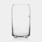 Minimal Script Bridesmaid Custom Stylish Geschenk Dosenglas (Rechts)