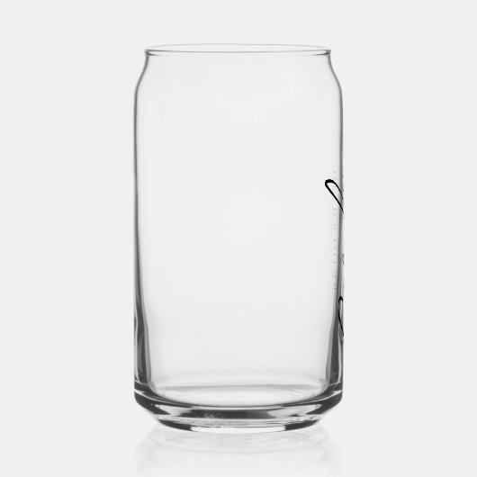 Minimal Script Bridesmaid Custom Stylish Geschenk Dosenglas (Rechts)