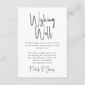 Minimal-Script-Hochzeitsdetails wünschenswert Begleitkarte (Rückseite)