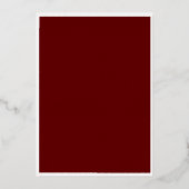 Minimal Script Red Merry Christmas Foil Karte (Rückseite)