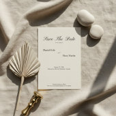 Minimal Script Soft Simple Wedding Save The Date