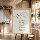 Minimal Script Welcome Wedding Poster