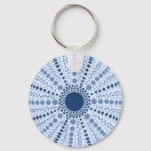 Minimal Sea Urchin Geometric Schlüsselanhänger (Vorderseite)