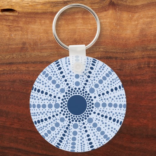 Minimal Sea Urchin Geometric Schlüsselanhänger (Vorderseite)