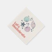 Minimal Seashell Birthday Serviette (Ecke)