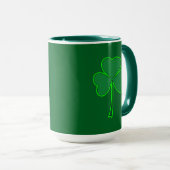 Minimal Shamrock St Patrick’s Day Shirt – caneca Tasse (VorderseiteRechts)