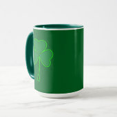Minimal Shamrock St Patrick’s Day Shirt – caneca Tasse (Vorderseite Links)