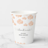 Minimal sie ist On Cloud 9 Brautparty Dreamy Pappbecher (Vorderseite)