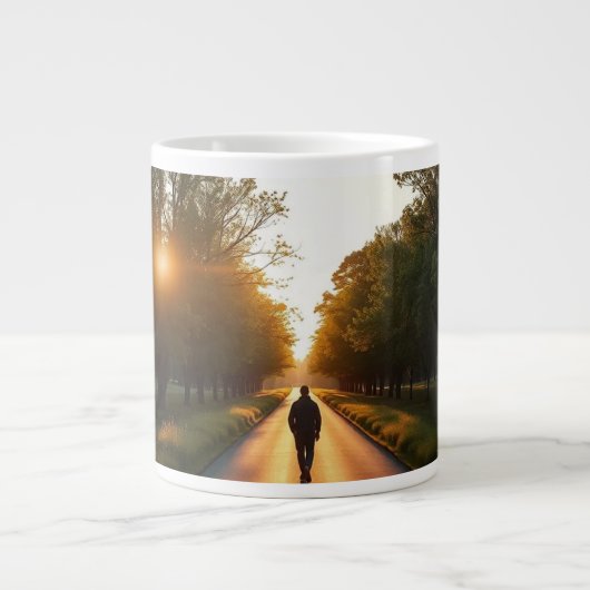 Minimal Silhouette Mug Jumbo-Tasse (Vorderseite)