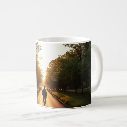 Minimal Silhouette Mug Kaffeetasse (VorderseiteRechts)