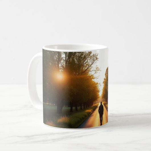 Minimal Silhouette Mug Kaffeetasse (Vorderseite Links)