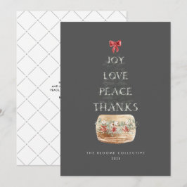 Minimal Silver Gray Weihnachtslustige Typografie Feiertagskarte