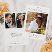 Minimal Silver Verheiratet Kleine Weihnachten 3 Fo