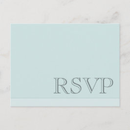 Minimal Simple Basic Blue Gray UAWG Einladungspostkarte