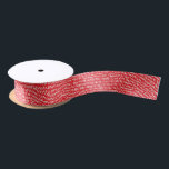Minimal Simple Christmas Red Doodle Satinband<br><div class="desc">Modern Simple Christmas Red Doodle Satin Ribbon *Teil einer Sammlung</div>