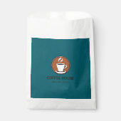 Minimal Simple Coffee Shop barista Geschenktütchen (Vorderseite)