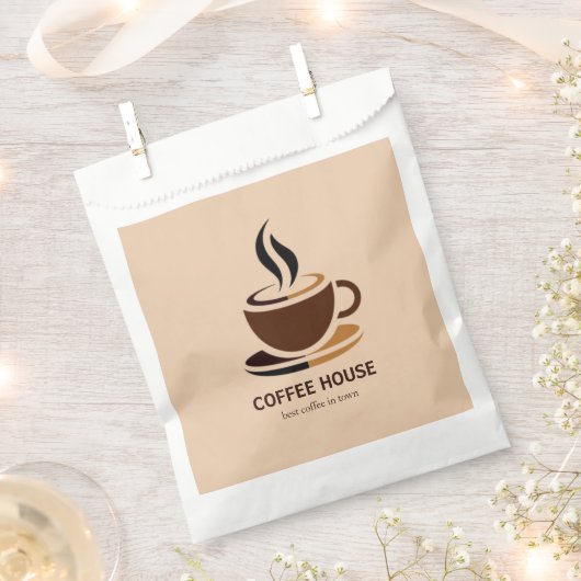 Minimal Simple Coffee Shop barista Geschenktütchen (Ausgeschnitten)