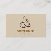 Minimal Simple Coffee Shop barista Visitenkarte (Vorderseite)