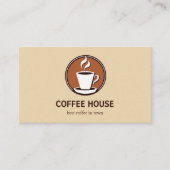 Minimal Simple Coffee Shop barista Visitenkarte (Vorderseite)