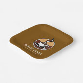 Minimal Simple Coffee Shop barista Visitenkarte Pappteller (Gewinkelt)