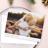 Minimal Simple Elegante Weihnachten Couple Foto