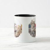 Minimal Simple Pet Mug – Dog & Cat Line Art Design Tasse (Zentrum)