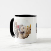 Minimal Simple Pet Mug – Dog & Cat Line Art Design Tasse (Vorderseite Links)