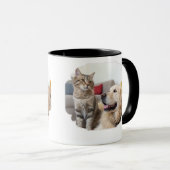 Minimal Simple Pet Mug – Dog & Cat Line Art Design Tasse (VorderseiteRechts)