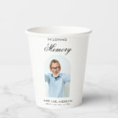 Minimal Simple Photo Arch Memorial Pappbecher (Vorderseite)