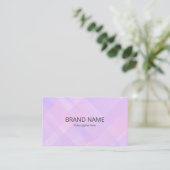 Minimal Simple Pink Purple Gradient Geometric Back Visitenkarte (Stehend Vorderseite)