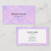 Minimal Simple Pink Purple Gradient Geometric Back Visitenkarte (Vorne/Hinten)