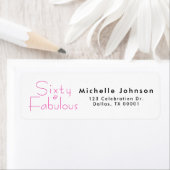 Minimal Sixty & Fabulous 60th Birthday Party (Insitu)