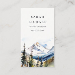 Minimal Ski Berg Telluride Colorado Visitenkarte