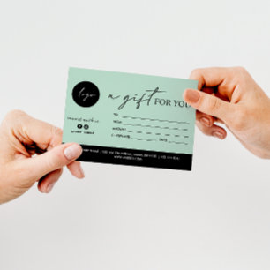 MINIMAL SKRIPT EIN GESCHENK FÜR SIE LOGO SOZIALKON