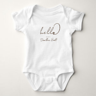 Minimal Skript Hallo Baby Strampler